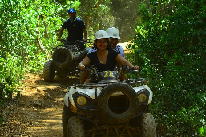 Action-packed Cancun ATV tour, Ziplines, Cenote, Lunch and More - Jungle ATV, zipline, and cenote, all in one Puerto Morelos day