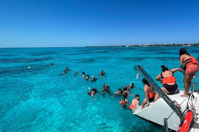 All Inclusive Isla Mujeres Catamaran - Playa Norte: The Natural Pool Stop That’s All About Water and Photos