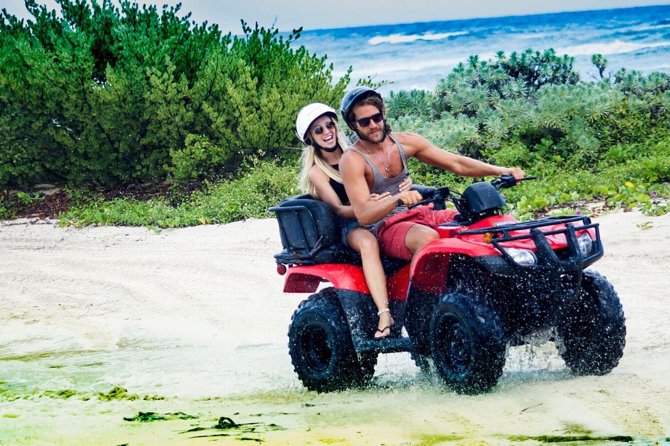 ATV Seashore + Cenote Combo: Mezcalitos & Mayan Cenote Experience - Playa Uvas Beach Club: lunch, snorkeling odds, and the rocky entry reality