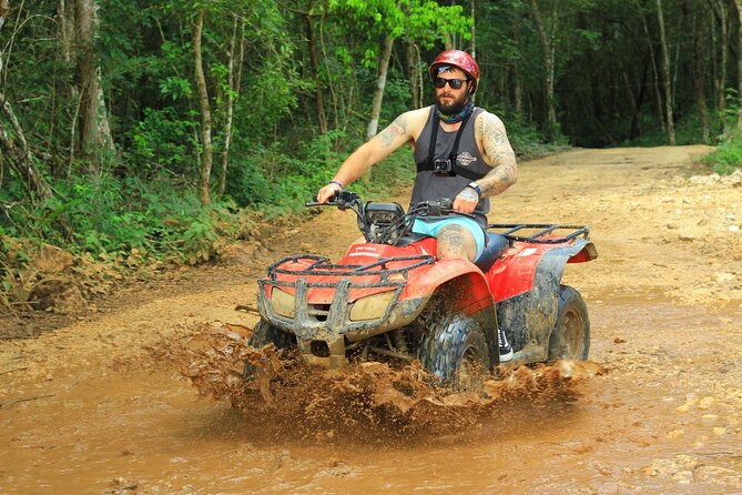 ATV Tour from Cancun and Puerto Morelos with Ziplines and Cenote. - Cenote swim experience: cooling off in a natural pool