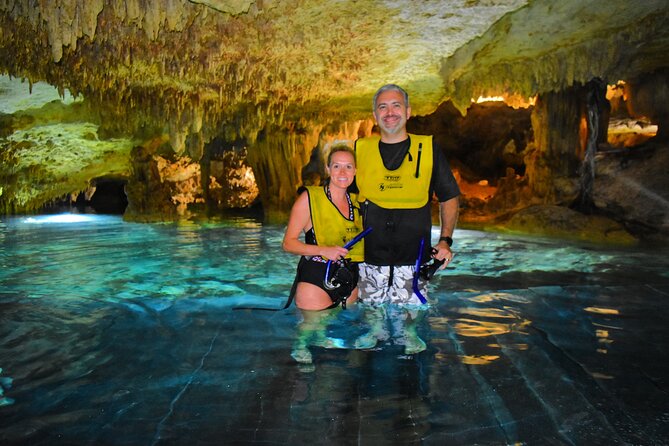 ATV Xtreme and Zipline Tour from Cancun - Cenote Cave Swim: Cool Water, Optional Snorkeling, and Limestone Beauty