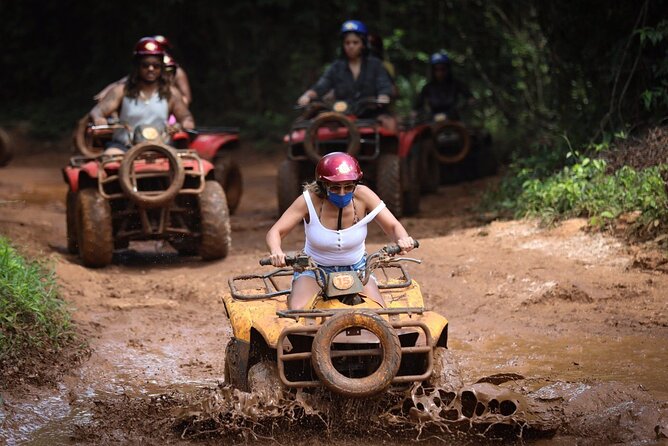 ATV, Ziplining & Cenote Tour, Transportation & Tequila Tasting - Cenote Verde Lucero: Freshwater Swim, Jump Options, and Timing Realities