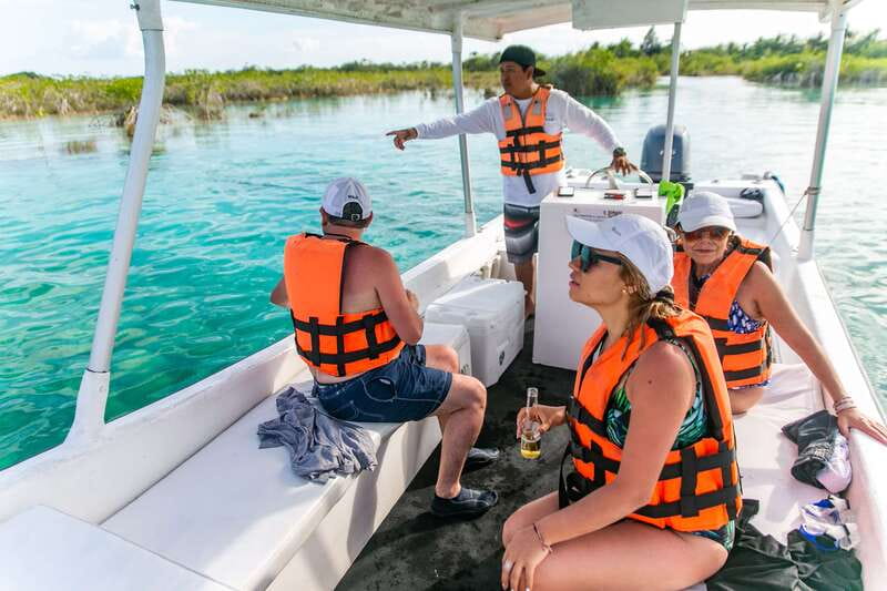Bacalar: 3 Hour Boat Trip with Swimming & Drinks - Cenote Negro and the bird sanctuary: where wildlife time matters