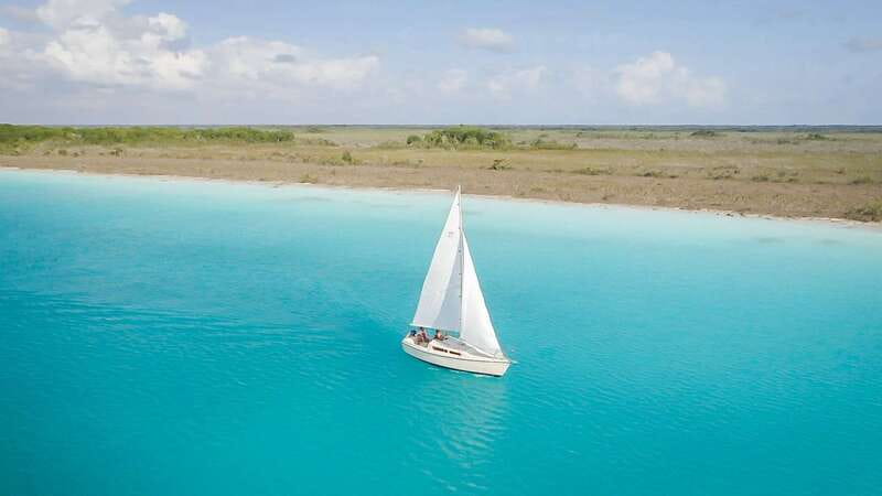 Bacalar: Group Sailing Trip with Swimming and Drinks - The first moves: safety briefing, a quick Cenote Esmeralda pass, then sailing time