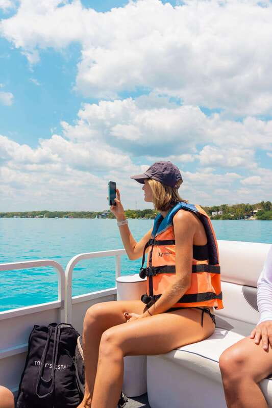 Bacalar: Lake of Seven Colors Pontoon Tour with Fruit - Guide style, stories, and why the boat feels worth it
