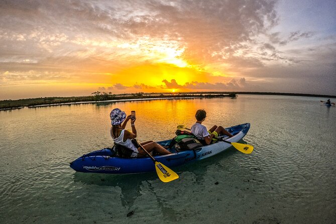 Bacalar Sunrise in Kayak - Stop 1 at Canal de los Piratas: snorkel time plus nature spotting
