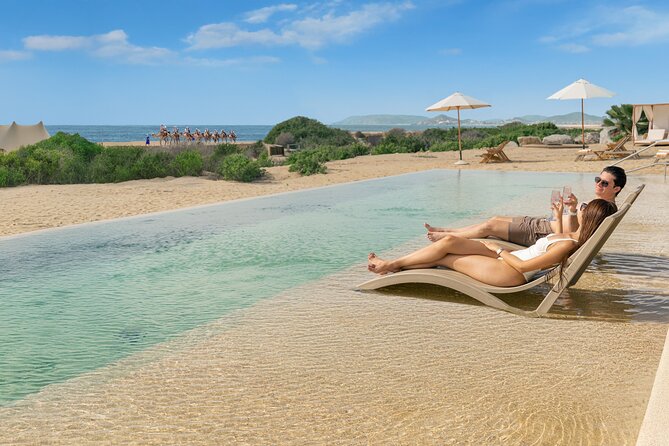 Beach Camel Ride and All-inclusive Beach Club - Oceanfront beach club time: pool, beer, and beach activities