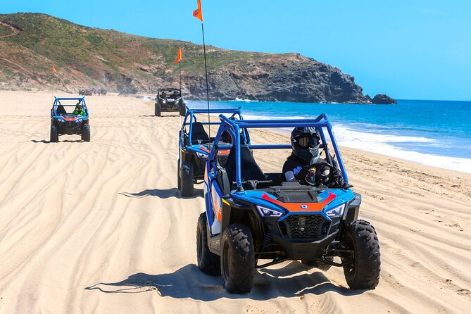 Beach CAN-AM SXS X3 and Horseback Ride in Cabo - Stop 1 at Cactus Tours: briefing, pictures, then off-road time