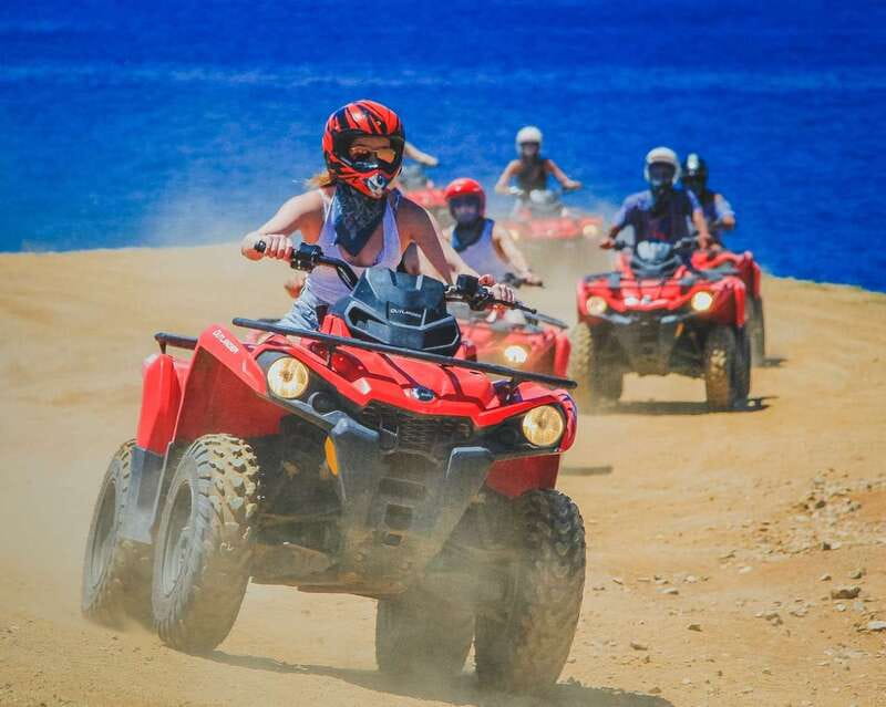Cabo: Beach & Desert Single ATV Tour with Tequila Tasting - From your hotel to Migriño Park in an air-conditioned van