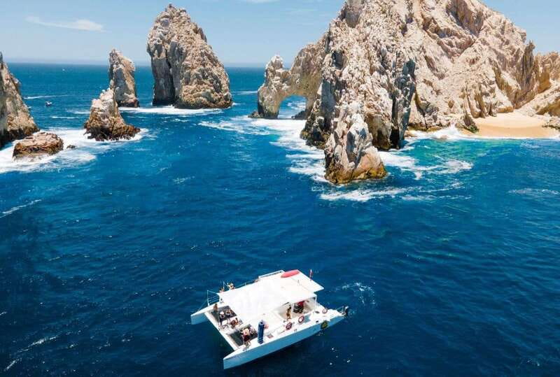 Cabo Catamaran Snorkel: Arch & Santa Maria, Open Bar, Snacks - Lovers Beach and the Arch of Cabo: the scenic part you should not skip