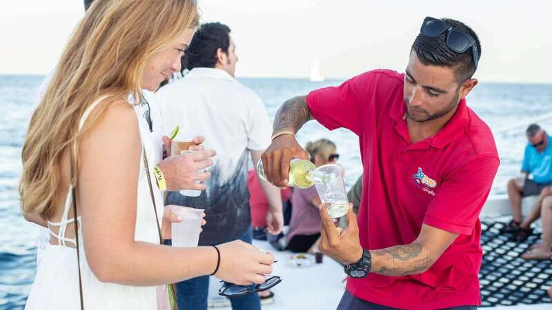 Cabo San Lucas: 2 Hour Sunset Cruise with Food and Wine - Stop-by-stop timing: photo, scenery, sunset, then sailing