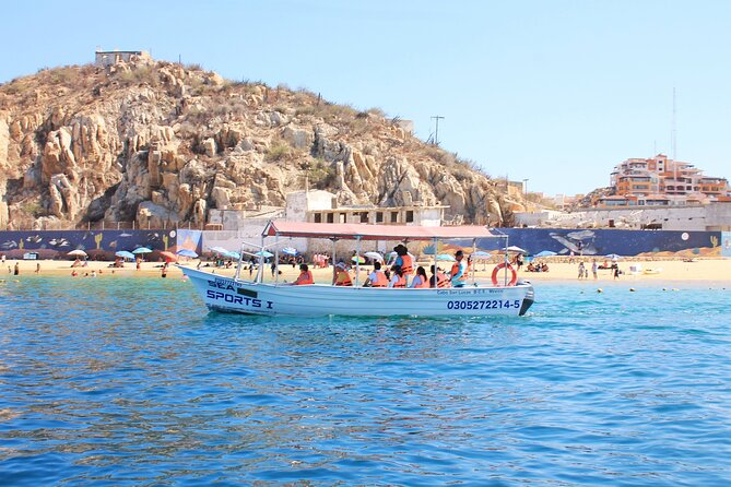 Cabo San Lucas Arc Group Tour in Glass Bottom Boat - The Pacific side stop: where waves and Sea of Cortez meet