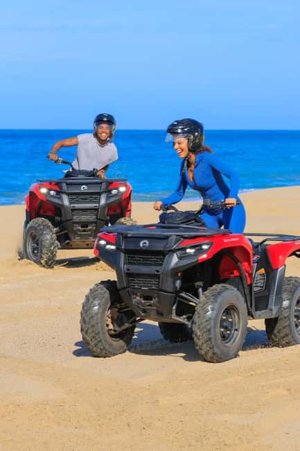 Cabo San Lucas: Beach & Desert ATV Tour with Tequila Tasting - Single vs double ATV, upgrades, and the stuff that costs extra