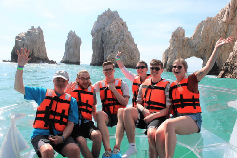 Cabo San Lucas: Glass Bottom Boat Tour to Land's End - First cruise pass: Empacadora Beach and Pelican Rock
