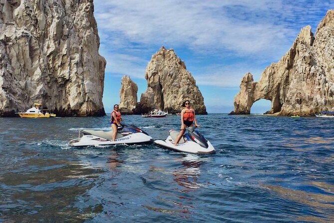 Cabo San Lucas Jet Ski Rental - Riding toward El Arco, and managing expectations for what you can see
