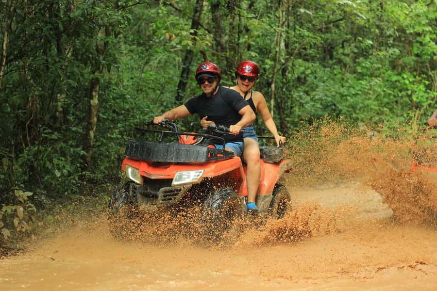 Cancún: ATV, Zipline, and Cenote Adventure with Lunch - Cenote swim time: artificial water, real rules, and sunscreen that must be biodegradable