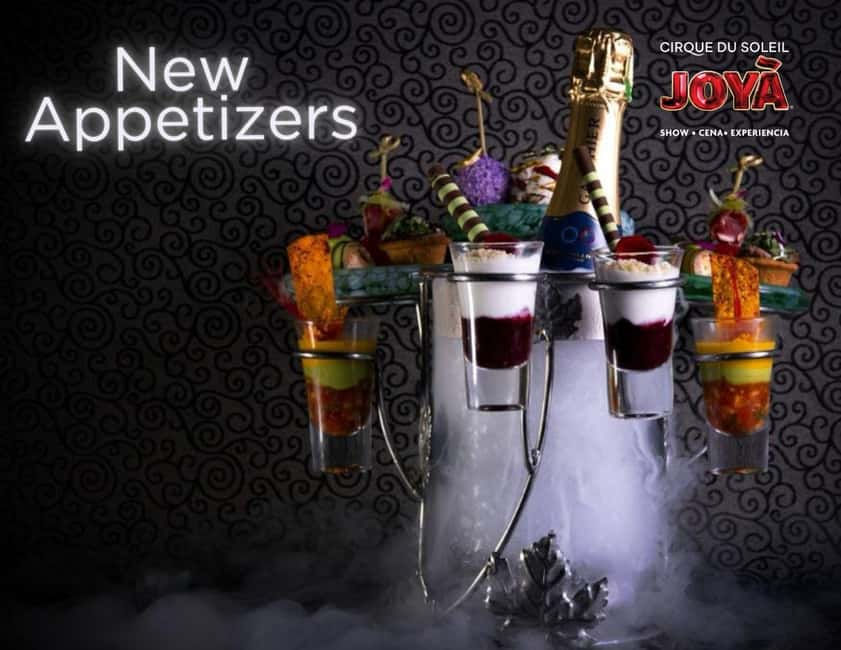Cancún: Cirque du Soleil JOYÀ Show Ticket - Champagne, appetizers, and dinner that actually changes the vibe