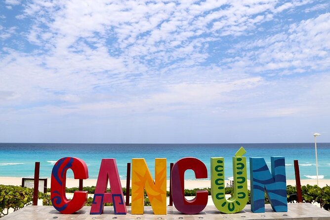 Cancun City Sightseeing Tour - Playa Delfines and the Cancun Letters Photo Moment