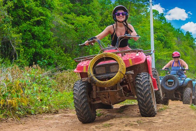 Cancun Combo Tour: ATV and Zip- lines with Cenote Swim - Zip lines over the Mayan jungle: safety gear first, then the buzz