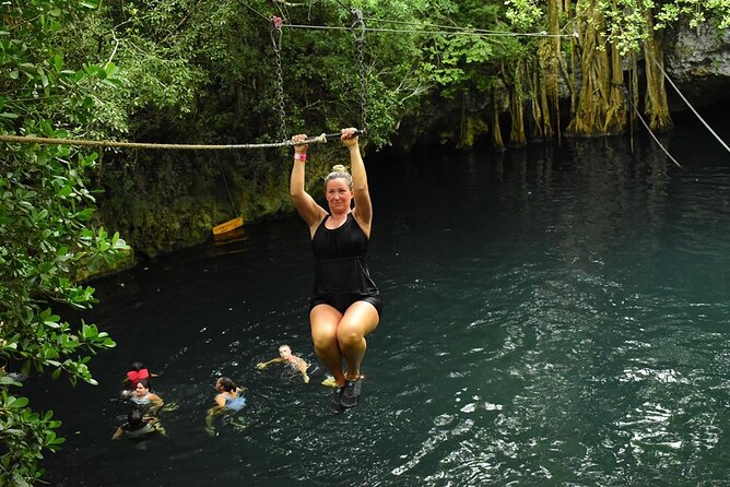 Cancun Combo Tour: ATV and Zip- lines with Cenote Swim - Cenote Lukama swim: the cooling moment everyone remembers