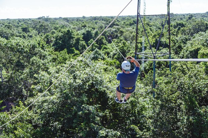 Cancun Extreme Zipline Canopy Tour - The zipline course: speed, airtime, and the workout part you do not skip