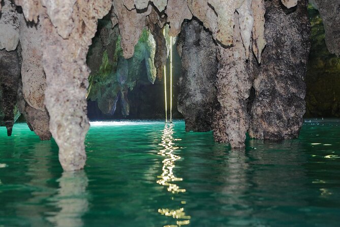 Cancun Mayan Pass: ATV, Cenote, Zipline, Transportation & Horses - The Cenote Cave Pool: Swimming, Jumping, and Timing Reality