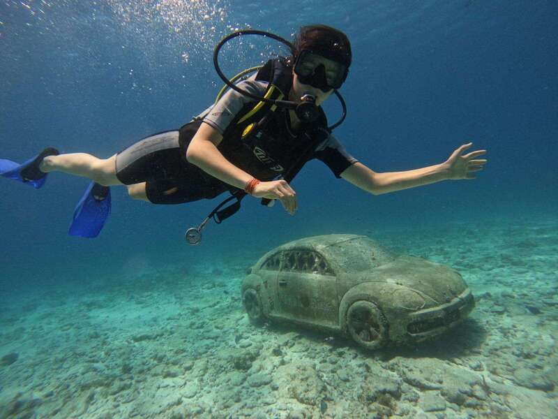 Cancun: Musa Underwater Museum & Reef Discover Scuba Diving - MUSA underwater museum: sculptures you can study up close