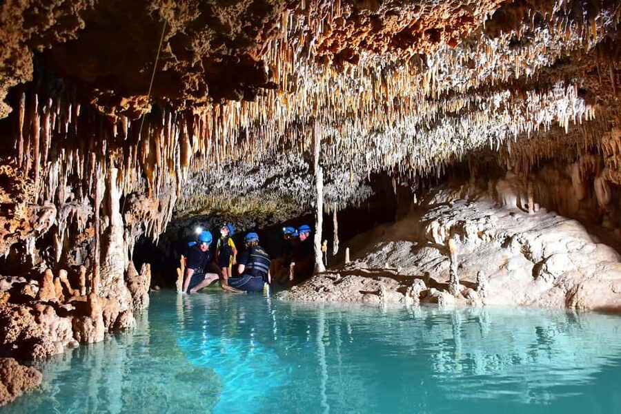 Cancun/Playa del Carmen: Tickets to Rio Secreto and Lunch - 90 minutes in the cave: walking, wading, and swimming through 600 meters