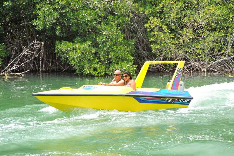Cancun: Speedboat Mangrove Jungle & Snorkel Tour - Speedboat through Nichupte Lagoon: mangroves, wildlife, and real nature spotting