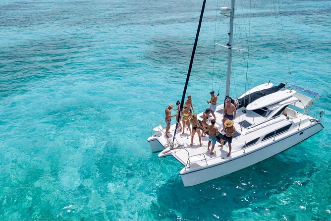 Cancun to Isla Mujeres Private Catamaran Cruising Snorkeling Fun! - El Meco reef snorkeling: the clearest payoff of the whole day