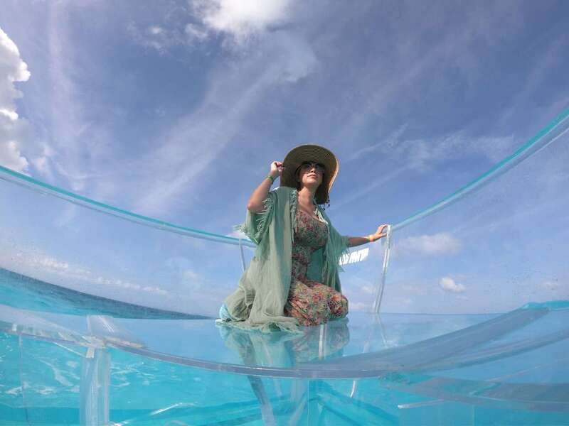 Cancun: Transparent Boat Tour with Drinks - Your 75 minutes on the water, step by step