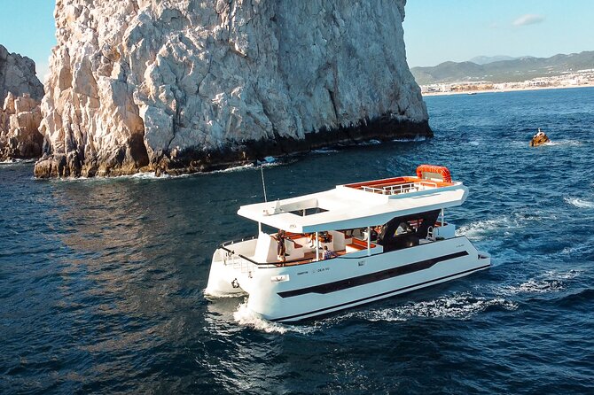 Catamaran - Luxury Private Tour - Cabo San Lucas Beach bay stop: snorkeling, the lilly pad, and party time