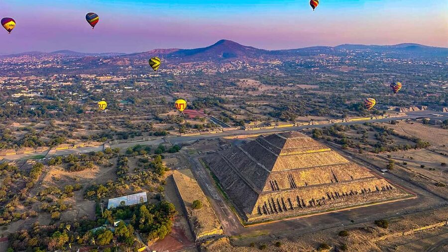 CDMX: Teotihuacan Hot Air Balloon with Breakfast - After Landing: Wine Toast, Flight Certificate, and Breakfast That May Vary
