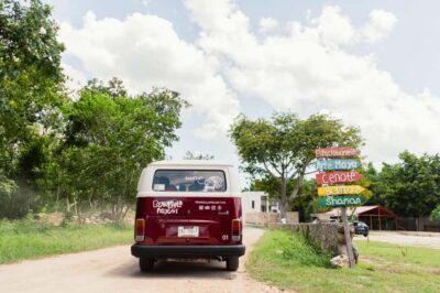 Cenotes roadtrip in classic van around Valladolid