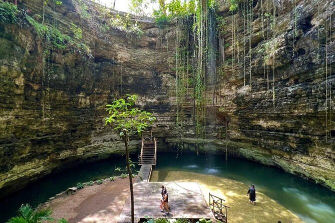 Chichen Itza, Cenote, and Valladolid Tour - Cenote Chichikán: cold water, required lifejacket, and photo platforms