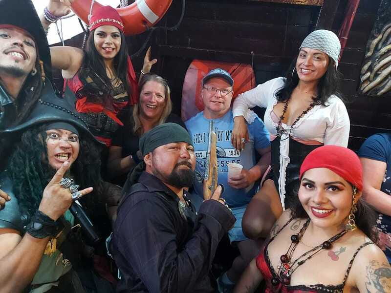 Cozumel: Pirate Ship Cruise with Open Bar, Dinner, and Show - The Pirate Show and Sword Fights, Plus Games That Keep You Active