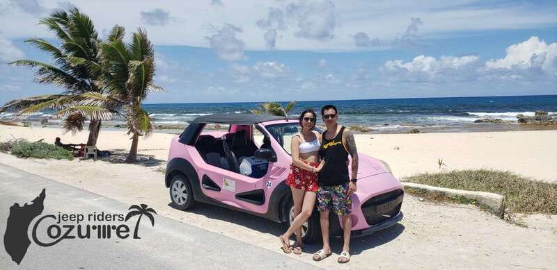 Cozumel: Private Buggy Tour with Lunch & Snorkeling - East-side virgin beaches: white sand, rock formations, and quieter shoreline time