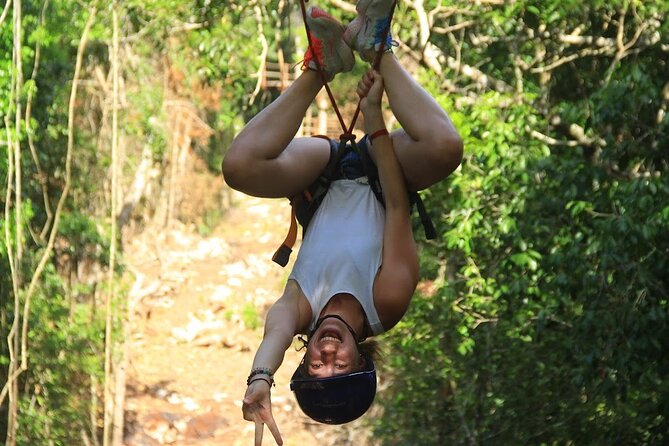 Day Tour with ATV, Zipline and Cenote Adventure from Cancun - Ziplines and hanging bridges: scenic adrenaline with a beginner-friendly feel