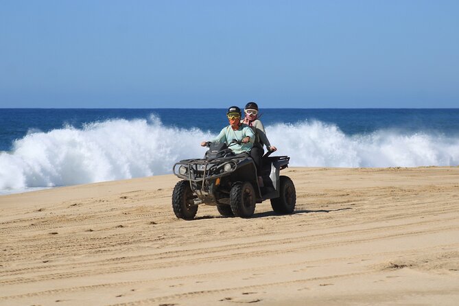 Desert 4x4 ATV Tour with Camel Ride Experience - ATV time that mixes steep bits, sand, and beach access