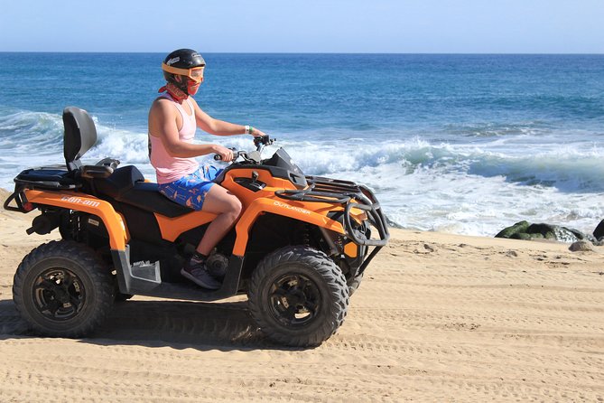 Desert 4x4 ATV Tour with Camel Ride Experience - Playa Migriño: dunes, open water views, and a calmer pace