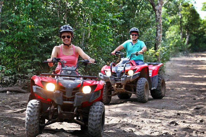 Drive an Atv shared, swim in a Cenote and ziplines in the Cancun - ATV in the Jungle: Shared Ride, Real Instructions, Real Expectations