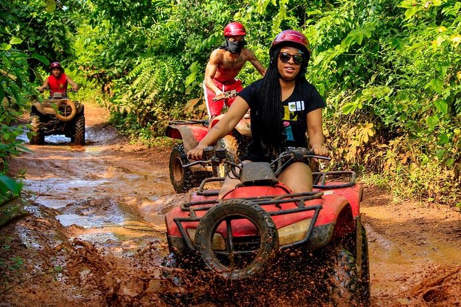 Drive an Atv shared, swim in a Cenote and ziplines in the Cancun - Cost Breakdown: The $25 Price and the Extras That Change the Total