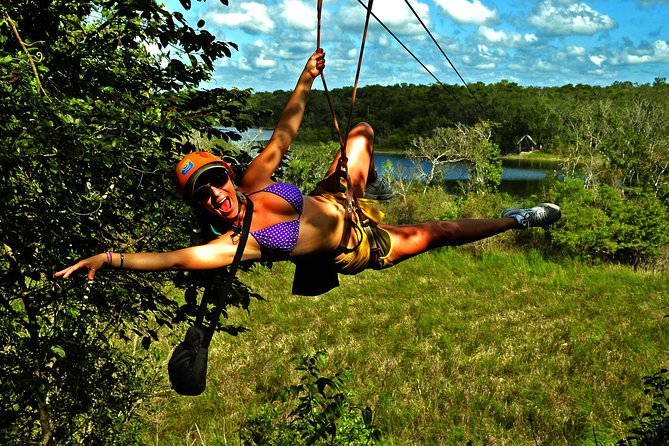 Drive an Atv shared, swim in a Cenote and ziplines in the Cancun - The Hotel Pickup Reality in Cancun