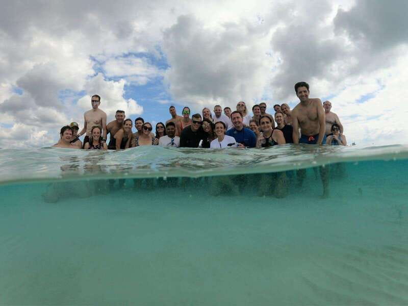 From Cozumel: 3 Reefs Boat Tour with Drinks and Snorkeling - Columbia reef vibe: starfish-friendly snorkeling and sandy bottoms