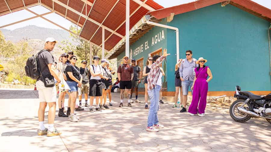From Oaxaca de Juarez: Hierve el Agua and Mezcal Distillery - Hierve el Agua: Petrified waterfall rock formations and photo time that earns it