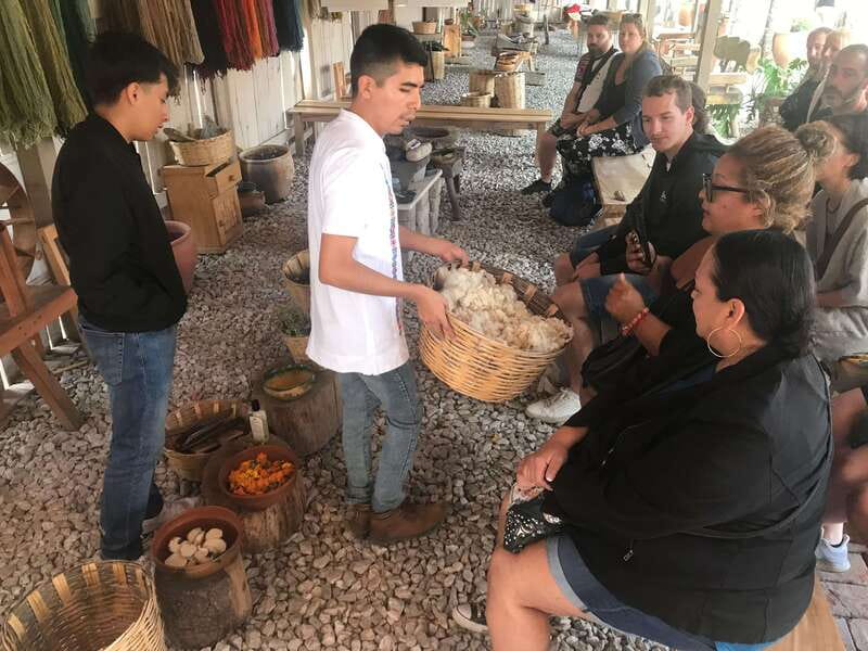 From Oaxaca: Hierve el Agua and Teotitlán del Valle - Teotitlán del Valle weaving town: Zapotec tapetes and natural dyes