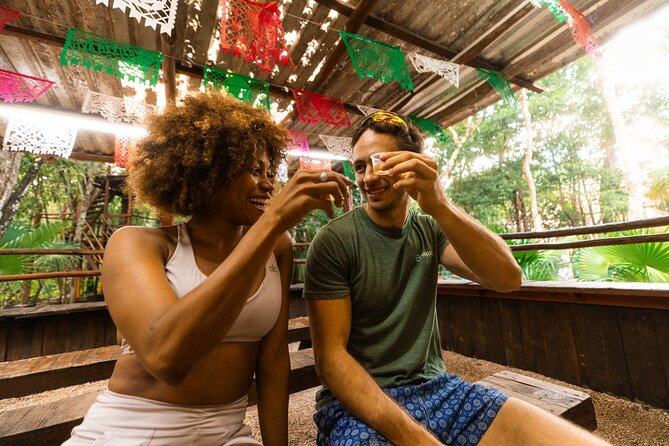 From Playa del Carmen ATV Adventure with Ziplines, Cenote - Cenote swim with jumping platform: how to enjoy 20-minute water time