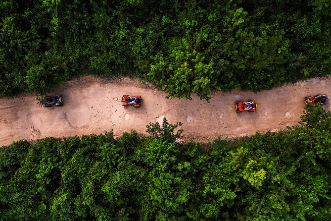 From Playa del Carmen ATV Adventure with Ziplines, Cenote - Zipline circuit: what you get for 3 runs and why it can feel fast