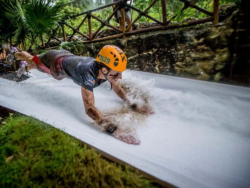 From Playa del Carmen: Xplor Park Admission, Full Day - Underground river tour: cave water, swimmable sections, and real gear