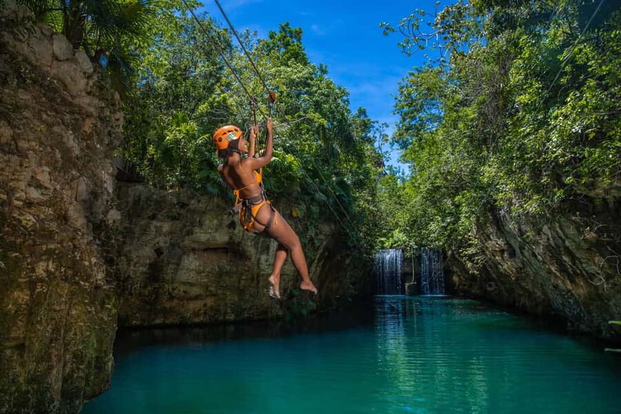 From Playa del Carmen: Xplor Park Admission, Full Day - Amphibious vehicle ride: driving in the jungle and crossing bridges
